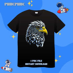 Eagle Bird Hawk Bird Motif AnimalPng, Png For Shirt, Png Files For Sublimation, Digital Download, Printable