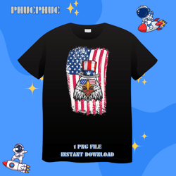 Funny 4th Of July USA Flag American Patriotic Eagle DesignPng, Png For Shirt, Png Files For Sublimation, Digital Downloa