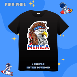 Mens Mens Merica Eagle Mullet Shirt American Flag Christmas Gifts 22Png, Png For Shirt, Png Files For Sublimation, Digit