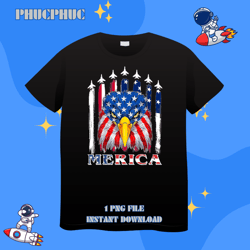 merica 2patriotic american bald eagle 24th of julyPng, Png For Shirt, Png Files For Sublimation, Digital Download, Print