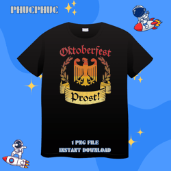Retro Oktoberfest Shirt Eagle Prost Patriotic GermanPng, Png For Shirt, Png Files For Sublimation, Digital Download, Pri