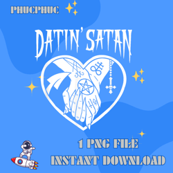 Datin39 Satan Heart Shape with Satanic Tattooed Hands Holding T-ShirtPng, Png For Shirt, Png Files For Sublimation, Digi