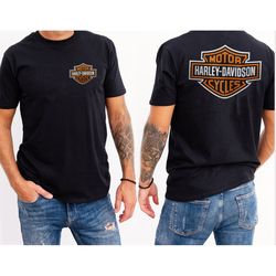 Biker Harley Davidson Shirt With Front And Back, Biker Men's Unisex T-Shirt, Car Fan Shirt, Motorcycle Sweatshirt, Harle