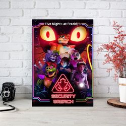Five Nights At Movie Poster Freddy's, Five Nights At Freddy's Classic Vintage Movie Poster, Movie Poster Wall Art