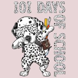 101 Days of School Dalmatian Dog Svg, 101 Days Of School, 101 Days Smarter Png, Dalmatian Dog SVg, Back To School