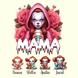 Custom Valentine Mama Killer Kid Name SVG, Valentine Mama Custom Kid Name Png, Horror Movie Valentine Svg