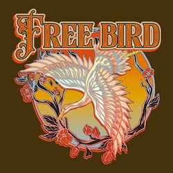 Freebird Vintage Retro Rock 70s 80s Hippie Band SVG, Southern Country Music Band Instant Download