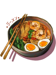 Japanses Ramen Noodles Bowl