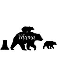 Mama Bear and Cubs