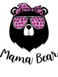 mama bear face sunglasses leopard mother mommy mom mothers day