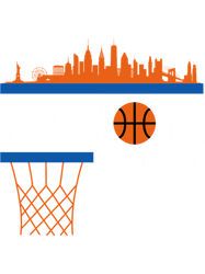 new york basketball white, blue, and black new york skyline nba apparel