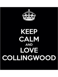 Keep calm and love collingwoodAFLCFC