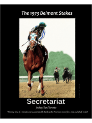 Secretariat Winning the 1973 Belmont Stakes