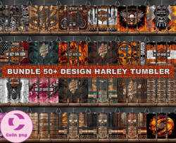Bundle 50  Design Harley Tumbler, Tumbler Bundle Design, Sublimation Tumbler Bundle, 20oz Skinny Tumbler 01