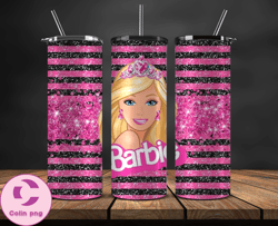 Barbie 3D Tumbler Png, Barbie Doll PNG,  20 oz Skinny Tumbler 23