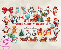 34 Png Cute Christmas Set, Christian Christmas Svg, Christmas Design, Christmas Shirt, Christmas 15