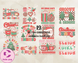 12 Retro Christmas Bundle Png, Christian Christmas Svg, Christmas Design, Christmas Shirt, Christmas 114
