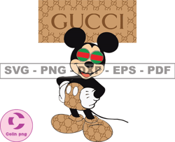 Gucci Mickey Mouse Svg,Gucci Svg, Gucci Logo Svg, Fashion Brand Logo 45