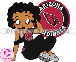 Arizona Cardinals Betty Boop Svg, NFL Svg, Girl Sport Svg, Football Svg Download Digital File 24