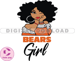 Bears Girl Svg, Girl Svg, Football Team Svg, NFL Team Svg, Png, Eps, Pdf, Dxf file 06