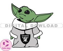 Raiders NFL Baby Yoda Svg, Football Teams Svg, NFL Logo Svg, Baby Yoda Png, Tshirt Design   15