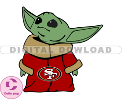 49ers  NFL Baby Yoda Svg, Football Teams Svg, NFL Logo Svg, Baby Yoda Png, Tshirt Design   31