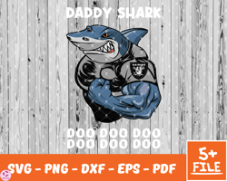 Raiders Daddy Shark Nfl Svg , Daddy Shark   NfL Svg, Team Nfl Svg 26