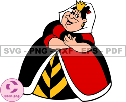 King of Hearts Svg, Queen of Hearts Png, Red Queen Svg, Cartoon Customs SVG, EPS, PNG, DXF 92