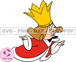 Alice King of Hearts Svg Png, Cartoon Customs SVG, EPS, PNG, DXF 139