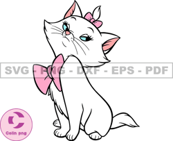 Disney Cat Marie Svg, Kitten Cat Marie Png, Cartoon Customs SVG, EPS, PNG, DXF 150