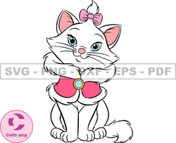 Disney Cat Marie Svg, Kitten Cat Marie Png, Cartoon Customs SVG, EPS, PNG, DXF 158