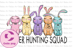 Easter Hunting Squad Sublimation Design