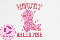 Retro Valentines PNG Sublimation Howdy 05