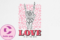 Skeleton Finger Love Valentines PNG 27