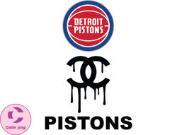 Detroit Pistonss PNG, Chanel NBA PNG, Basketball Team PNG, NBA Teams PNG , NBA Logo Design 02