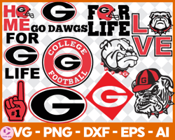 Georgia Bulldogs Bundle Svg, Sport Bundle Svg, NCAA Svg 16