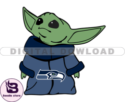 95 Seahawks NFL Baby Yoda Svg, Football Teams Svg, NFL Logo Svg, Baby Yoda Png, Tshirt Design 32