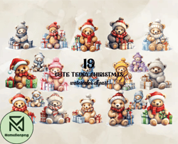 19 Cute Teddy Christmas, Christian Christmas Svg, Christmas Design, Christmas Shirt, Christmas 22