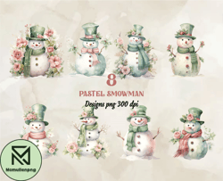 8 Pastel Snow Man, Christian Christmas Svg, Christmas Design, Christmas Shirt, Christmas 61