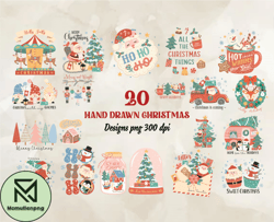 20 Hand Drawn Christmas Png, Christian Christmas Svg, Christmas Design, Christmas Shirt, Christmas 64