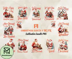 14 Christmas Santa 7 Bear, Christian Christmas Svg, Christmas Design, Christmas Shirt, Christmas 77