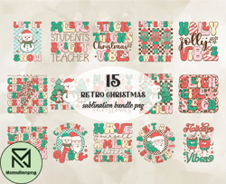 15 Retro Christmas Bundle Png, Christian Christmas Svg, Christmas Design, Christmas Shirt, Christmas 107