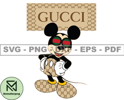 Gucci Mickey Mouse Logo, Gucci Svg,Gucci Logo Svg,Fashion Brand Logo 12