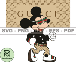 Gucci Mickey Mouse Svg,Mickey Svg, Gucci Svg, Gucci Logo Svg, Fashion Brand Logo 51