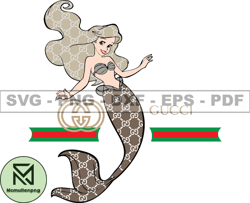 Mermaid Gucci Svg, Pnf, Fashion Brand Logo 206