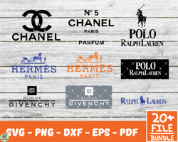 Chanel Svg,  Hermes Svg ,Fashion Brand Svg , Luxury Brand Svg,Logo Fashion Svg 12