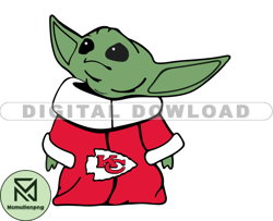Kansas City NFL Baby Yoda Svg, Football Teams Svg, NFL Logo Svg, Baby Yoda Png, Tshirt Design   14