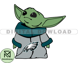 Eagles NFL Baby Yoda Svg, Football Teams Svg, NFL Logo Svg, Baby Yoda Png, Tshirt Design   19