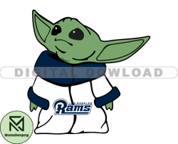Rams NFL Baby Yoda Svg, Football Teams Svg, NFL Logo Svg, Baby Yoda Png, Tshirt Design   30