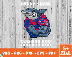 Buffalo Bills Daddy Shark Nfl Svg , Daddy Shark NfL Svg, Team Nfl Svg 04